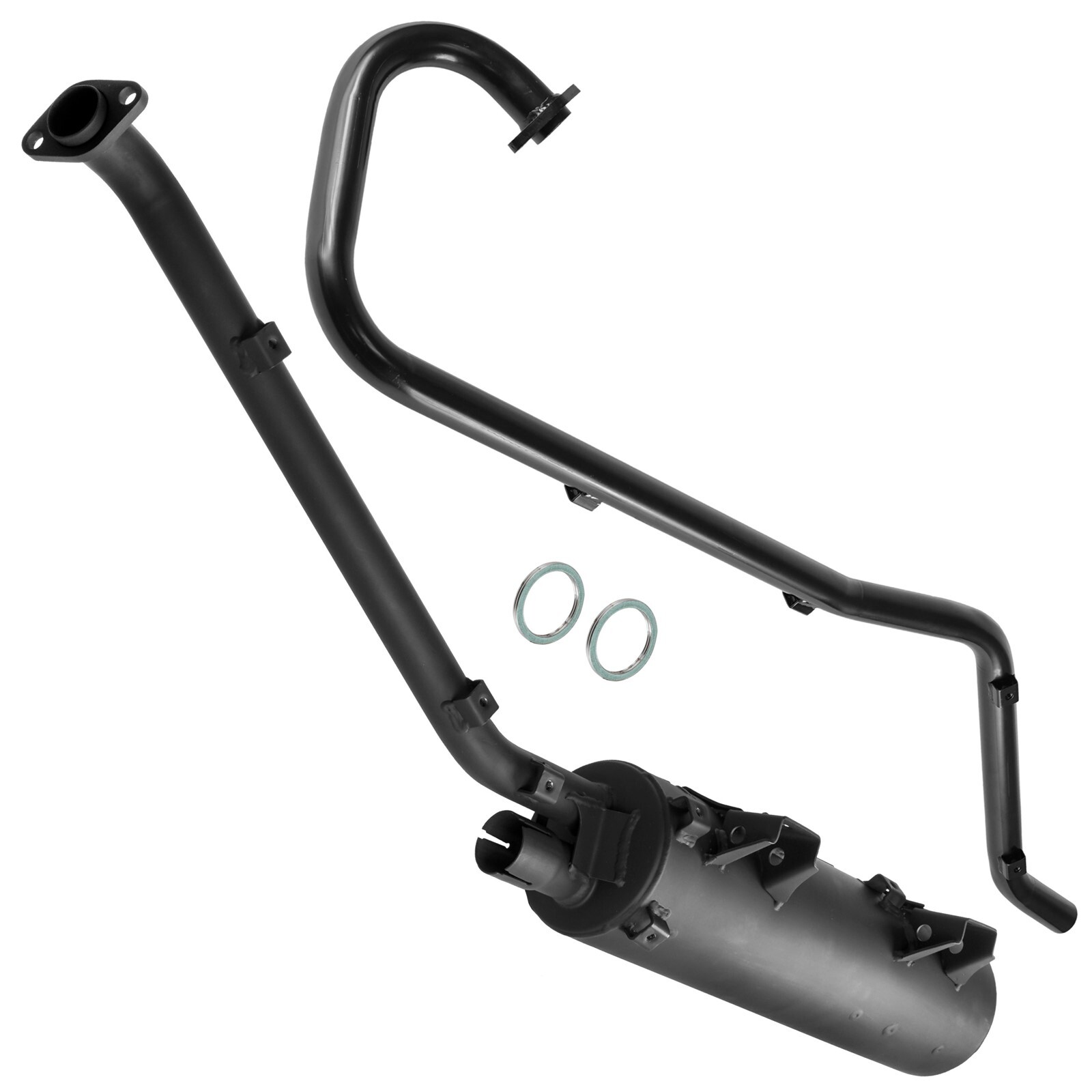 Exhaust Muffler & Pipe w/ Gaskets For Kawasaki Brute Force 650 KVF650 4x4i 06-13