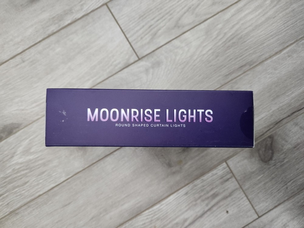 Moonrise Lights Light Blue Round Shaped