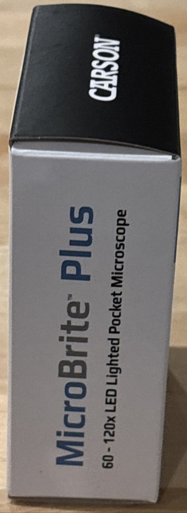 Carson MicroBrite Plus Led Pocket Microscope 60X 120X; New in Box!
