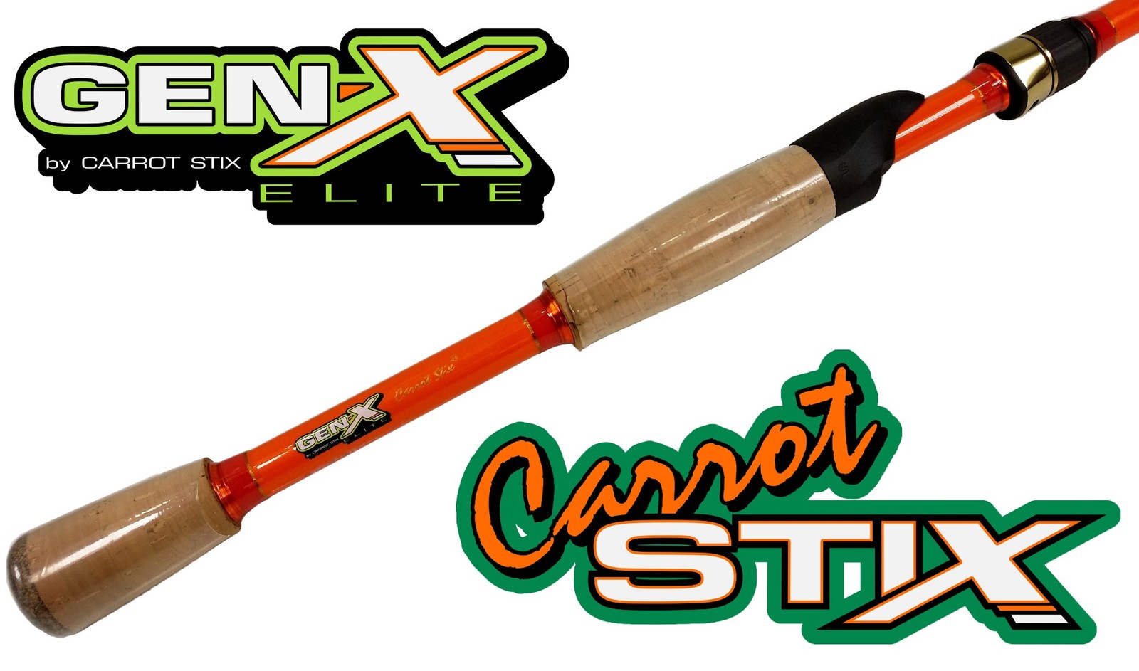 1pc Carrot Stix SPINNING 6'7-7'6" Medium Light -M Heavy GENX ELITE Fishing Rod