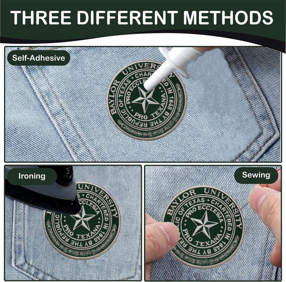 Baylor University Logo Iron On Patch - Sew Patch - Embroidered Patch