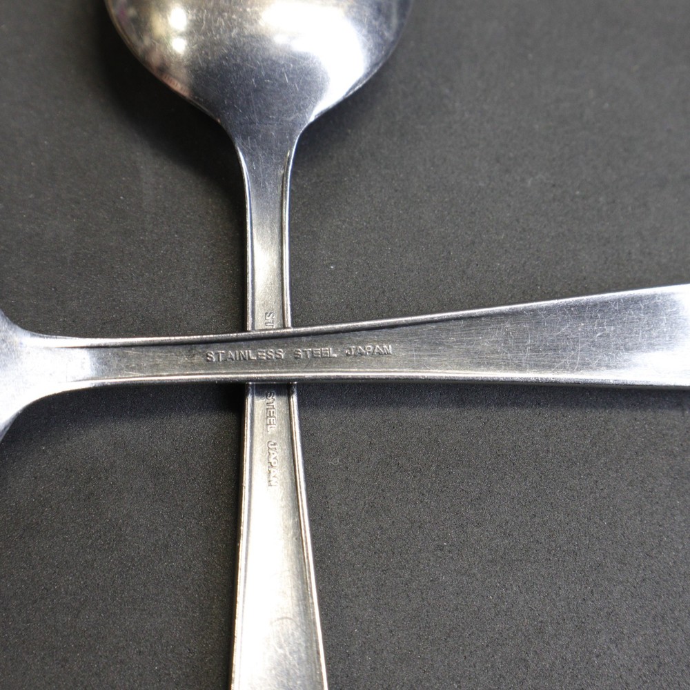 Eldan ELD 32 Stainless Flatware 2 Solid Serving Spoons Stainless Steel Japan
