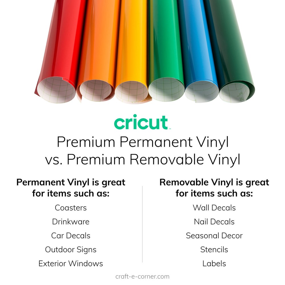 Cricut Beginner Adhesive Vinyl Value Pack, Weeding Tool Set Digital Guide