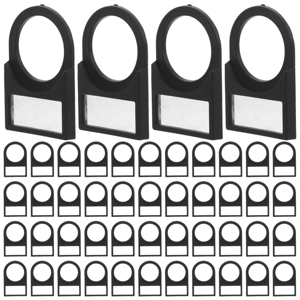 100 Pcs Electrical Logo Accessories Label Board Sign Back Button