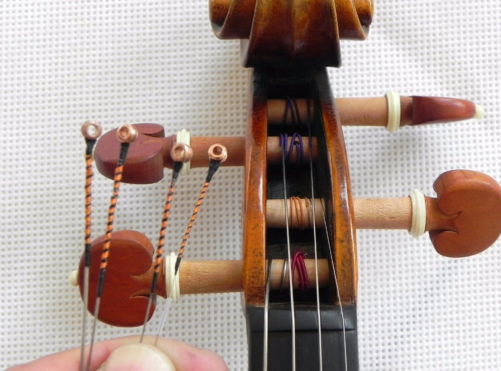Free Shipping 10 Sets Fine Steel-core Violin Strings Full Set E Ball End