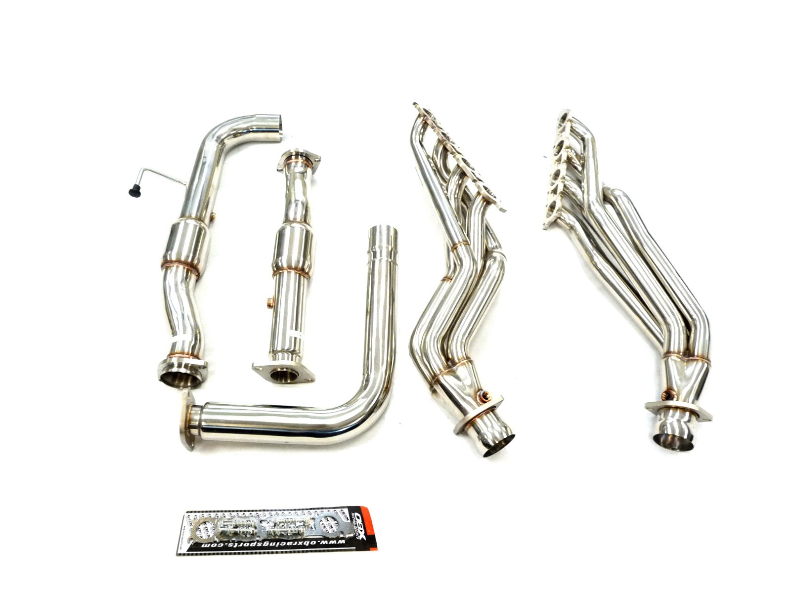 OBX Stainless Long Tube Manifold 07-23 Toyota Tundra Sequoia 5.7L V8 3UR-FE