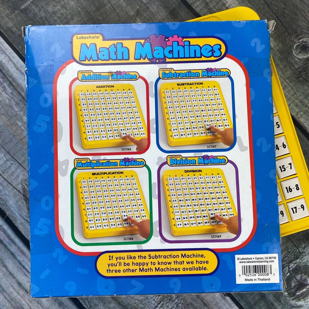EUC Lakeshore Subtraction Machine Learn Subtract Press Button Math Educational