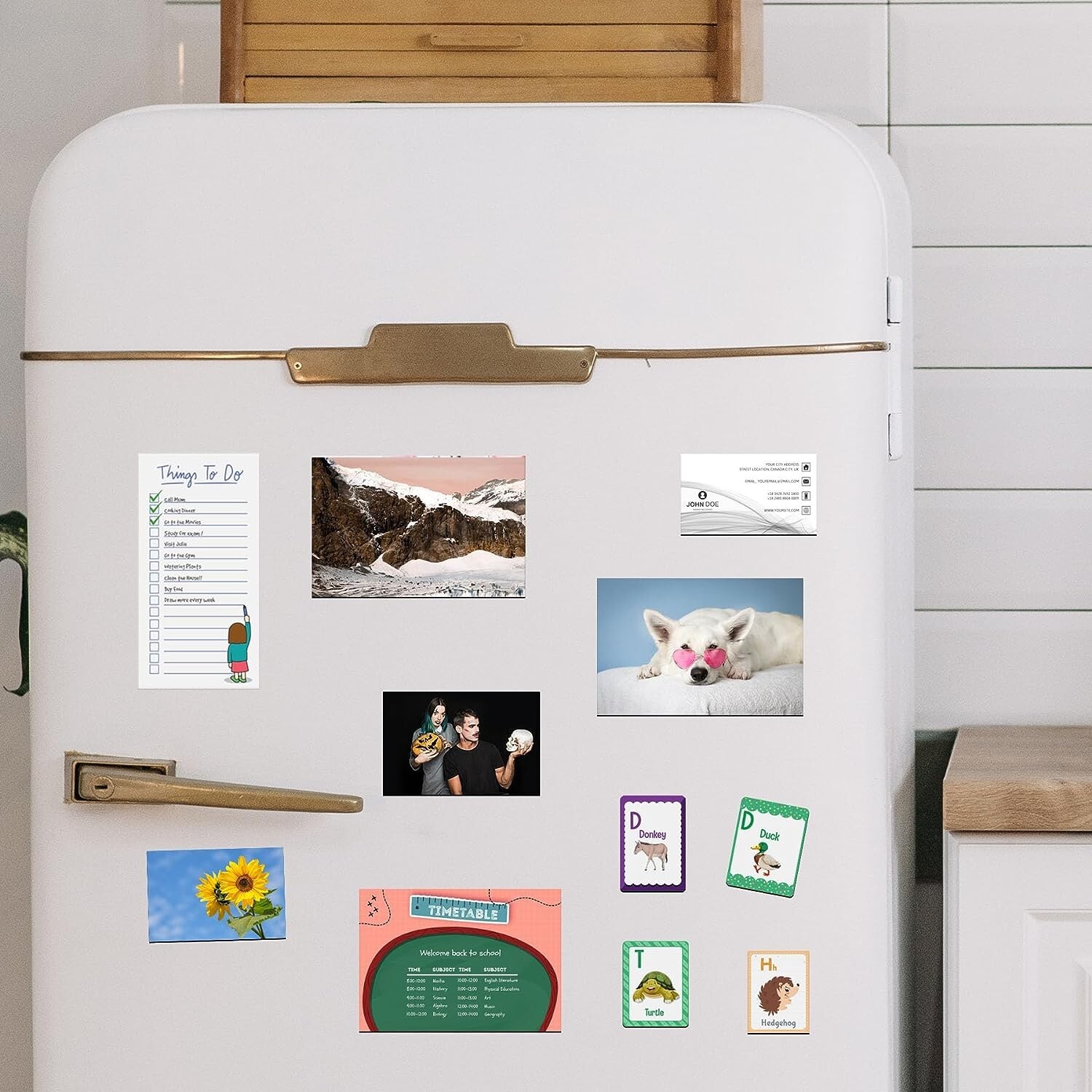 Stone City Self Adhesive Magnet Sheets 4X6 15Pcs Strong Flexible for Photo Strip