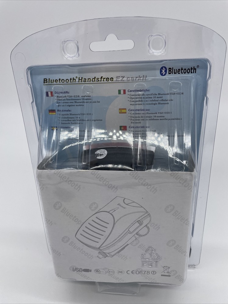 Bleu E Bluetooth Handsfree EZ Carkit V2.0+EDR w/ USB Charging Port Speaker Phone