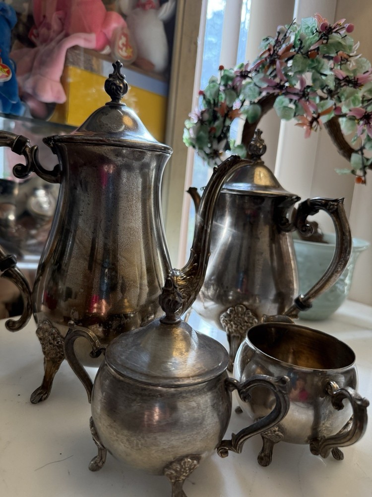 Silver plated 4pc Leonard Coffee Tra Pot