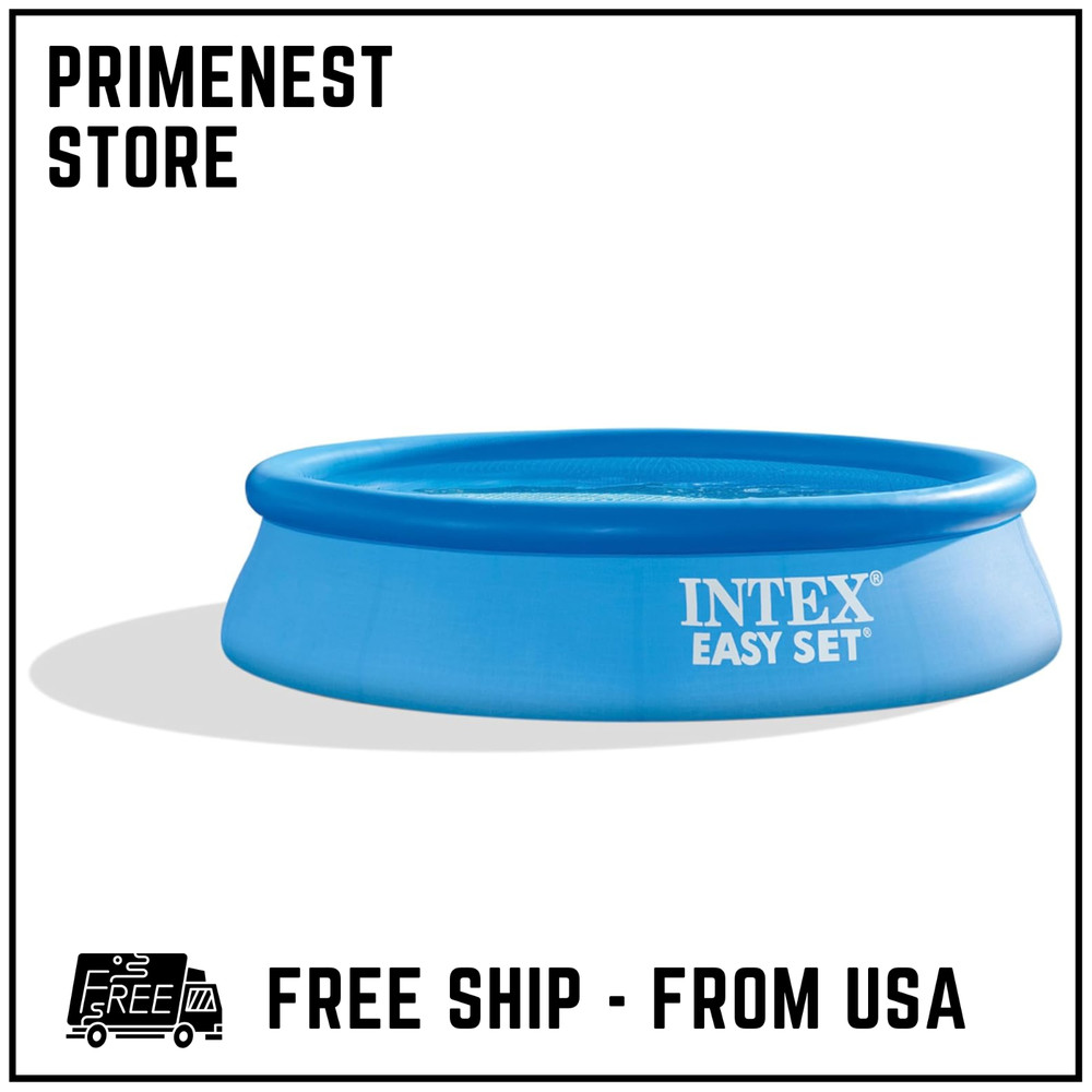 8ft x 24in Inflatable Above Ground Pool Round Easy Set (No Pump)