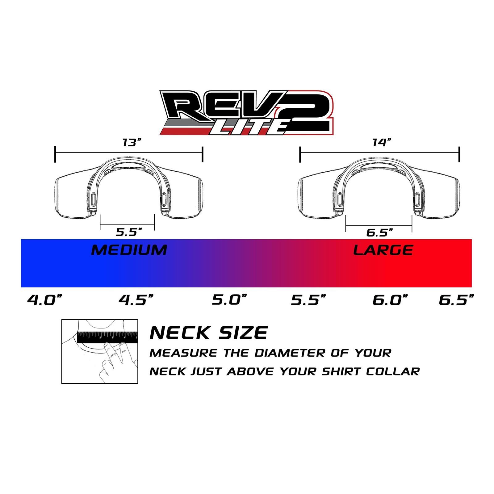 Necksgen NG905 REV2 Carbon Head & Neck Restraint, Medium, 2 Inch