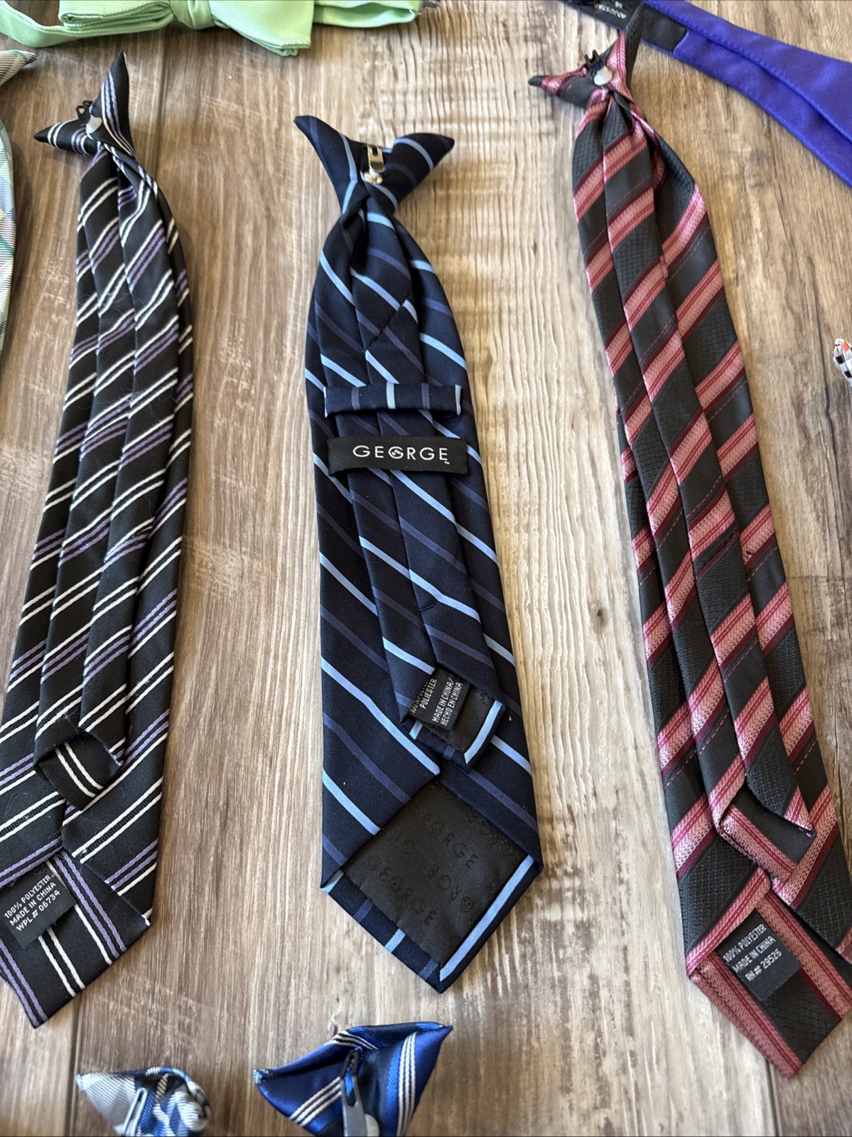 Ties For Children/Preteens Includes Clip Ons And Bow Ties Lot Of 16