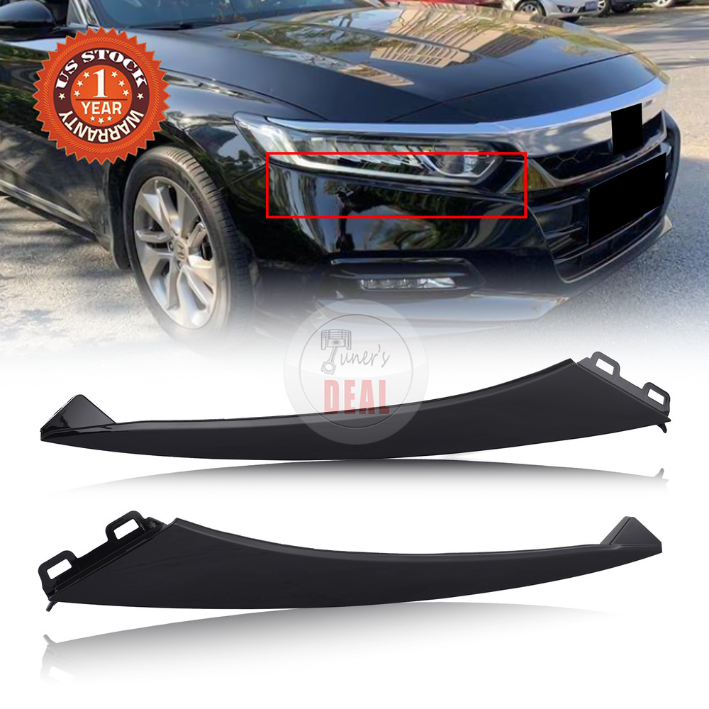 Right & Left Side Headlight Lower Molding Trim Front Fits For Accord 2018-2020
