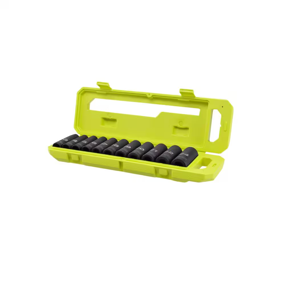 1/2 in Metric Deep Impact Socket Set (11-Piece)