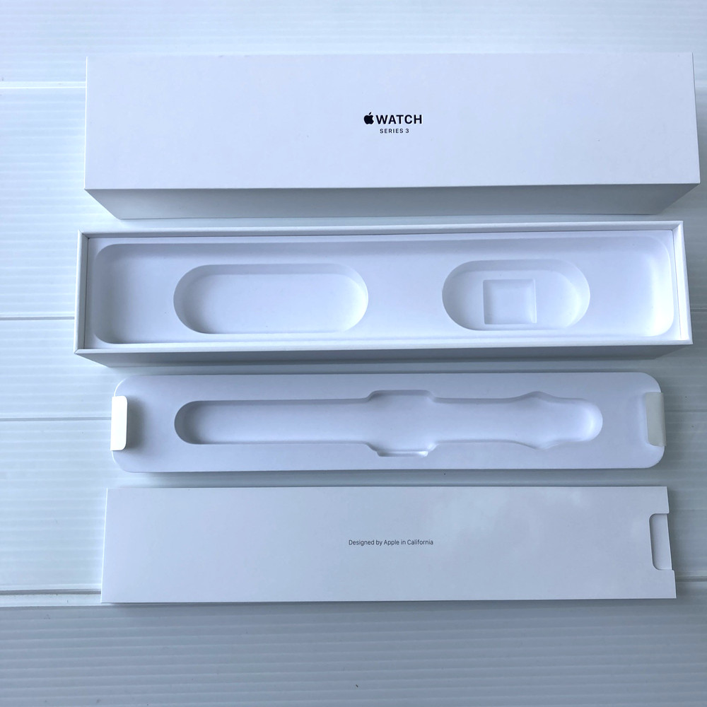 Empty Box & Inserts Only – Authentic OEM Apple Watch Series 3 Packaging Only
