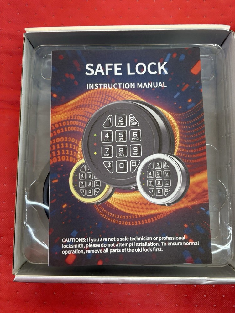 Safe Lock Replacement Electronic Keypad with Solenoid Lock