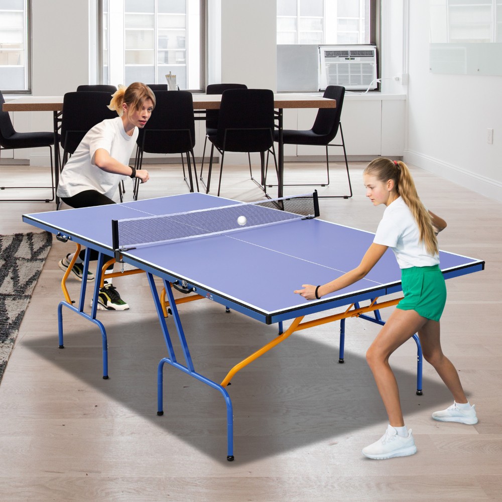 Table Tennis Table, 8×4 Ft Foldable & Portable Ping Pong Table Set With 2 Table