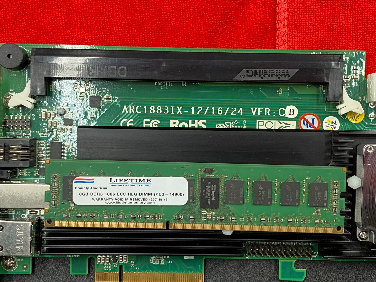 ARECA ARC-1883IX-16 SAS 12GB/S RAID CONTROLLER PCIE 3.0 X 8 LANES + 8GB CACHE