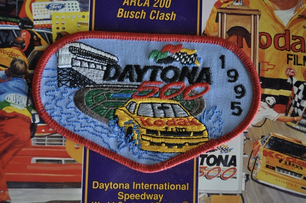 Daytona 500 Daytona Beach Speedweek 1995 37th Annual Program with Patch