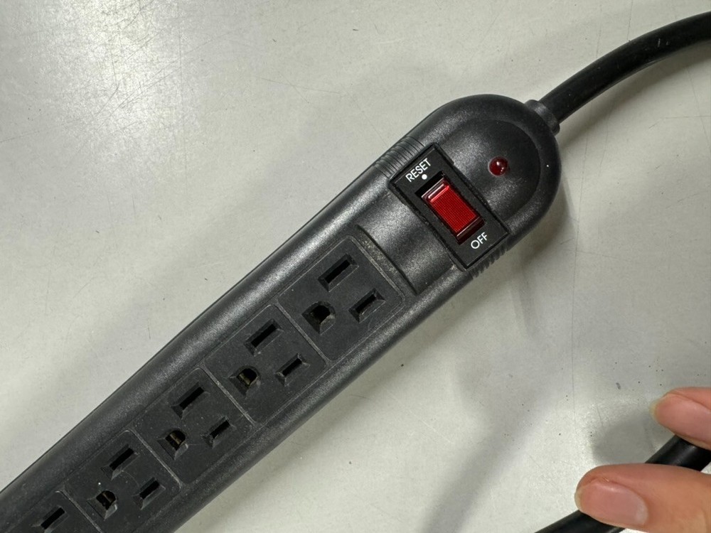 BB-05-5 Surge Protector Black Extension Cord - 3 ft