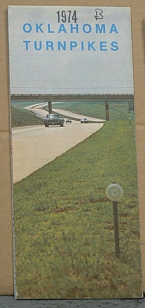 1974 Oklahoma Turnpike Map