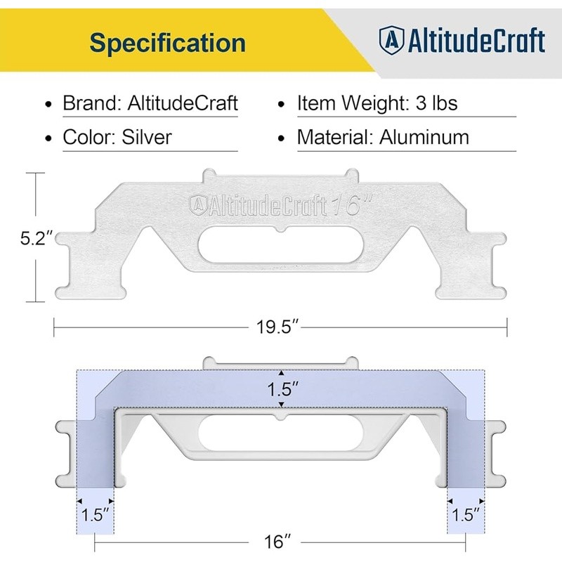 16 Inch Framing Stud Layout Tool Precision Construction Jig Durable Easy to Use