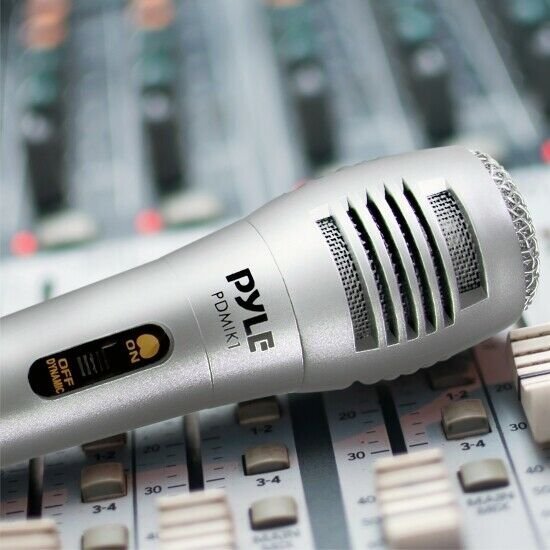 Pyle PDMIK1 Dynamic Microphone, Professional Moving Coil Handheld Mic XLR Cable