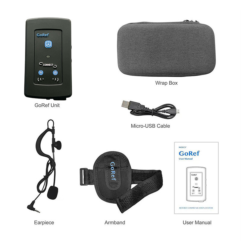 Full Duplex Bluetooth Football Soccer Referee Intercom Headset Kit