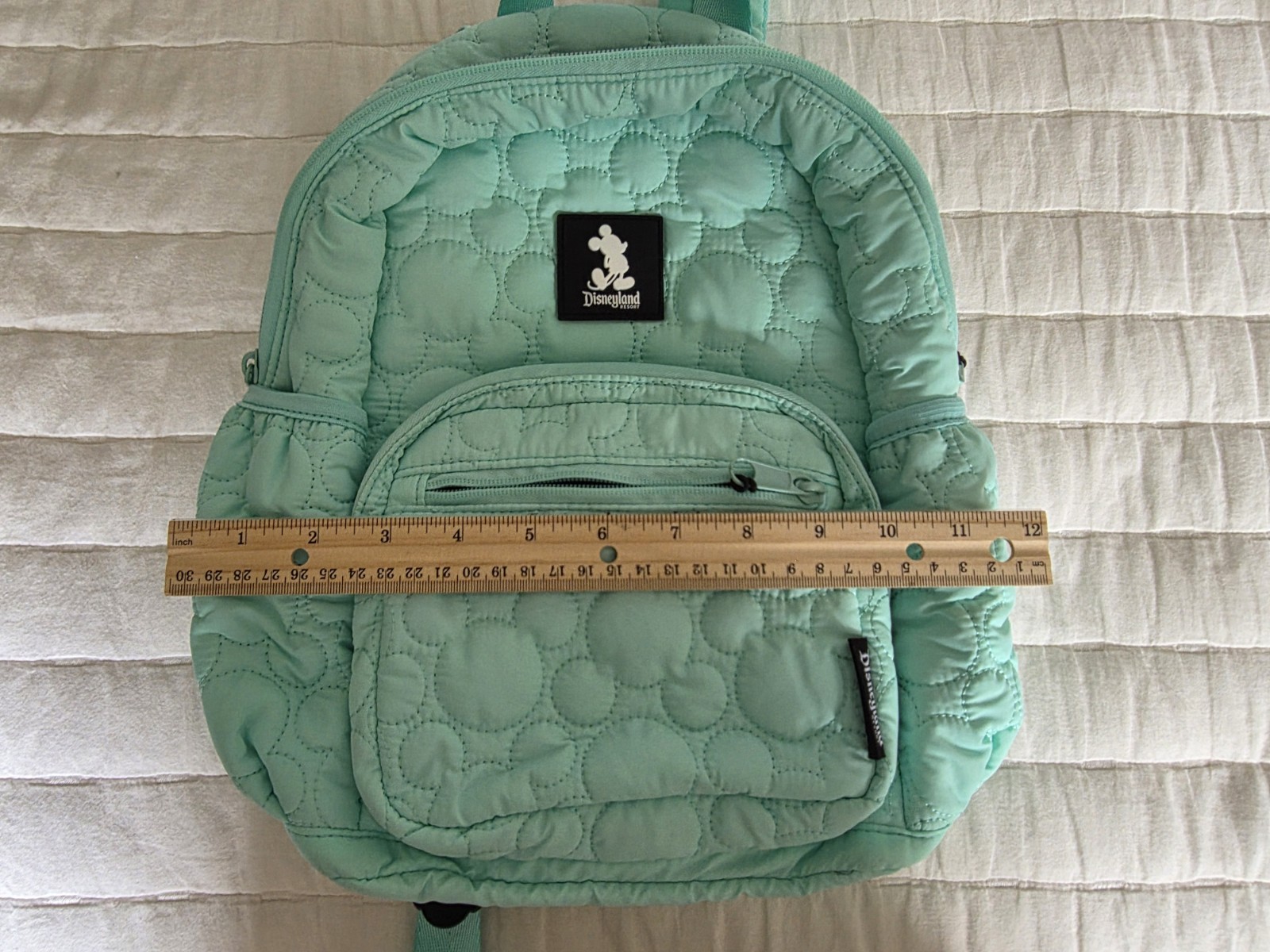Disneyland Resort - Teal Mini Backpack with Quilted Mickey Ear Stitching (New!)