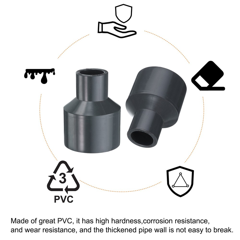 PVC Reducing Coupling 1-1/4 x 1/2" Increaser/Reducer Coupling Pipe Fittings