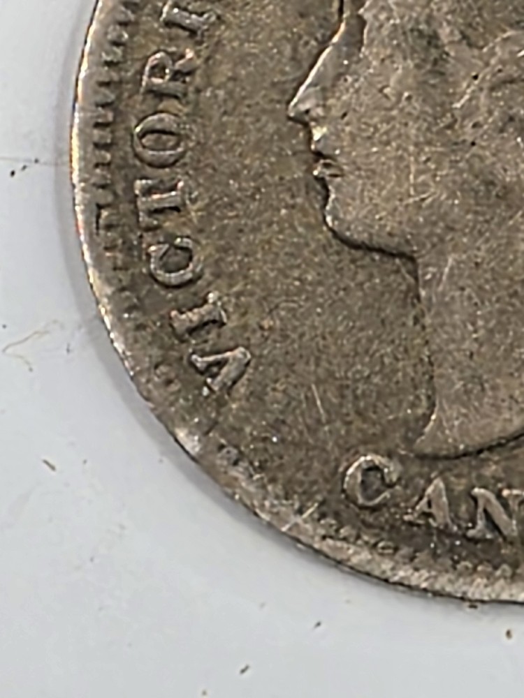 1887 Canada 5 c Silver Coin