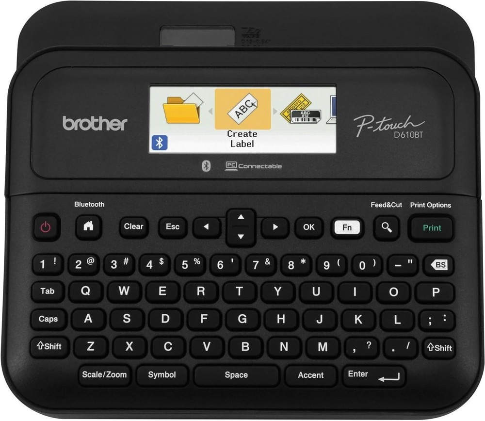 Brother - P-touch PT-D610BT Wireless Label Printer - Black