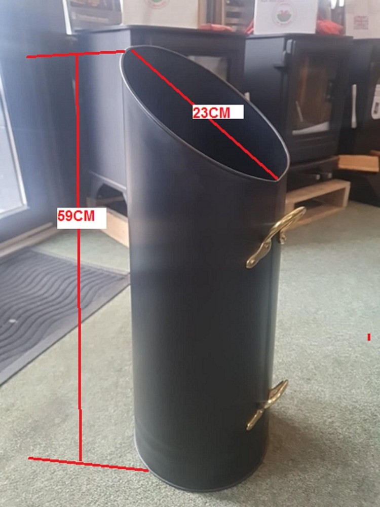 59cm  Large Coal Hod With Brass handles