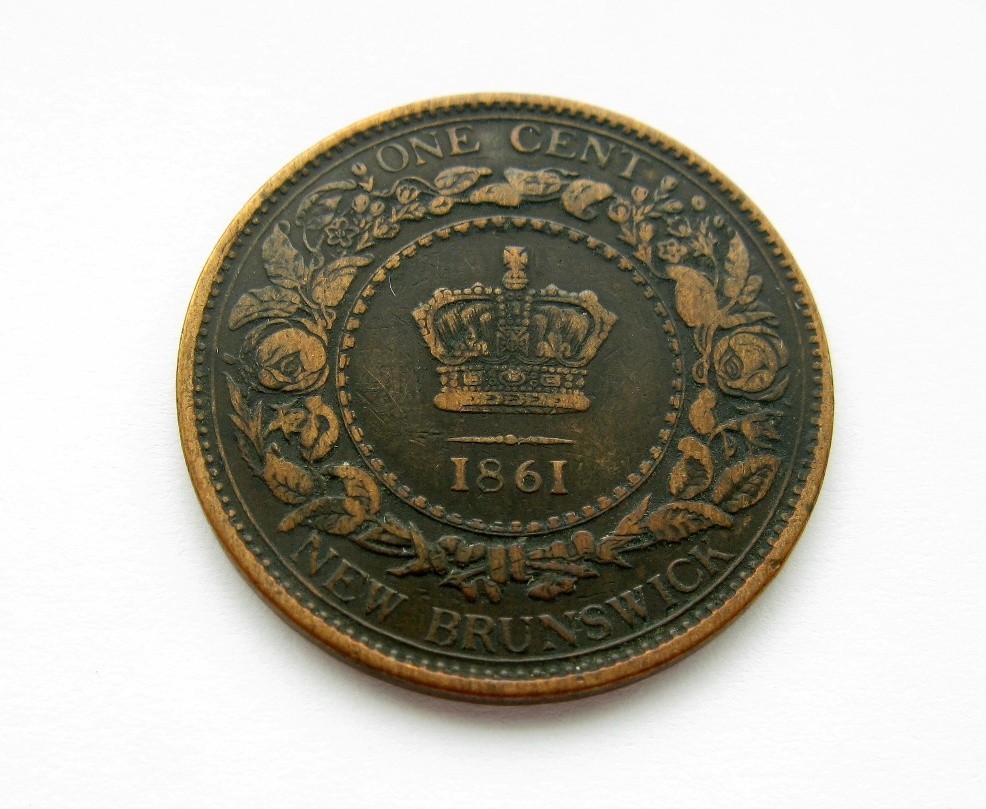 1861 New Brunswick Large One cent