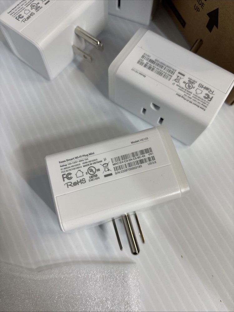 Kasa HS103P4 Smart Plug 4 Pack White (b63)