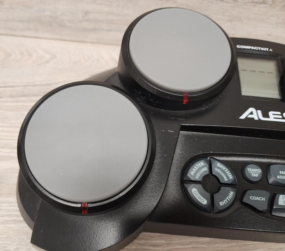 Alesis CompactKit 4 Tabletop Electric Electronic Drum Kit Pads Tested Working
