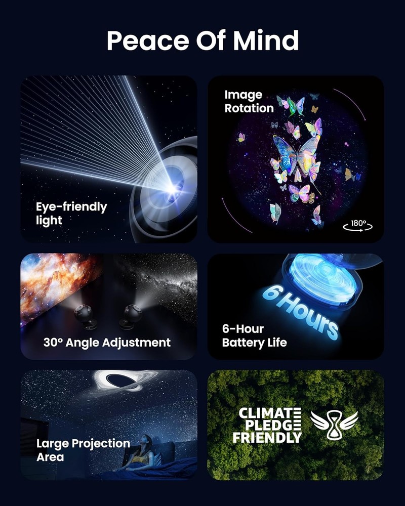 POCOCO Starry Sky Projector, Bedroom Design