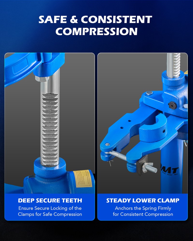 OMT Auto Spring Compressor Hand Operate 20 In Max.Height Strut Coil Spring Press