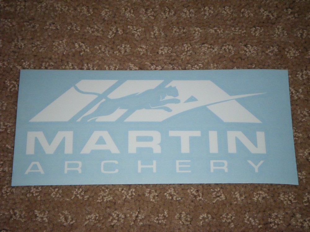 White Martin Archery Decal(LOOK)