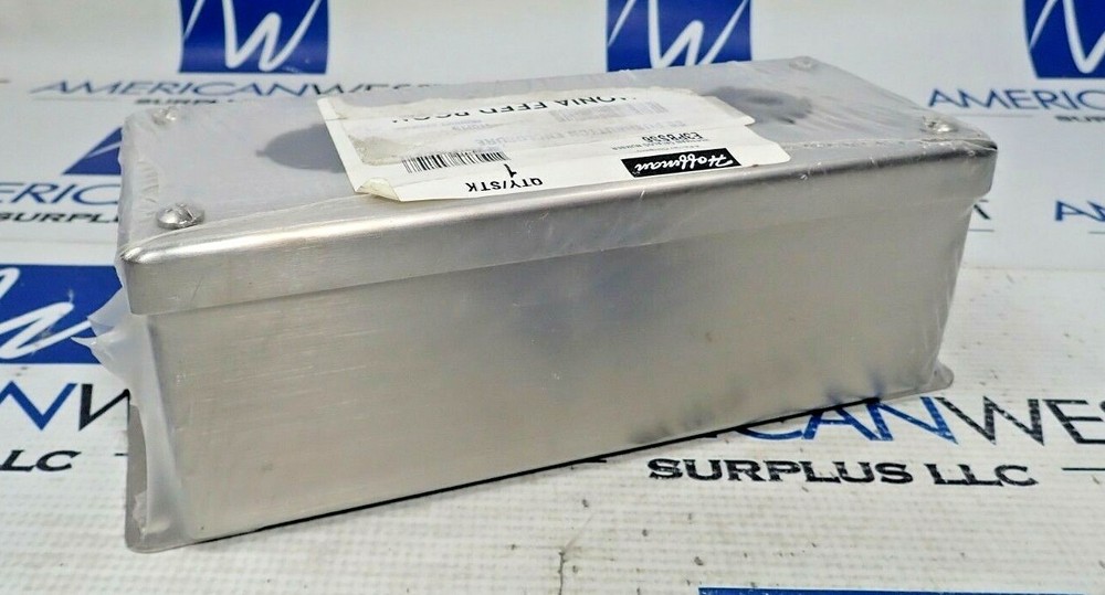 HOFFMAN E3PBSS6 SS PUSHBUTTON ENCLOSURE 3 HOLE STAINLESS STEEL