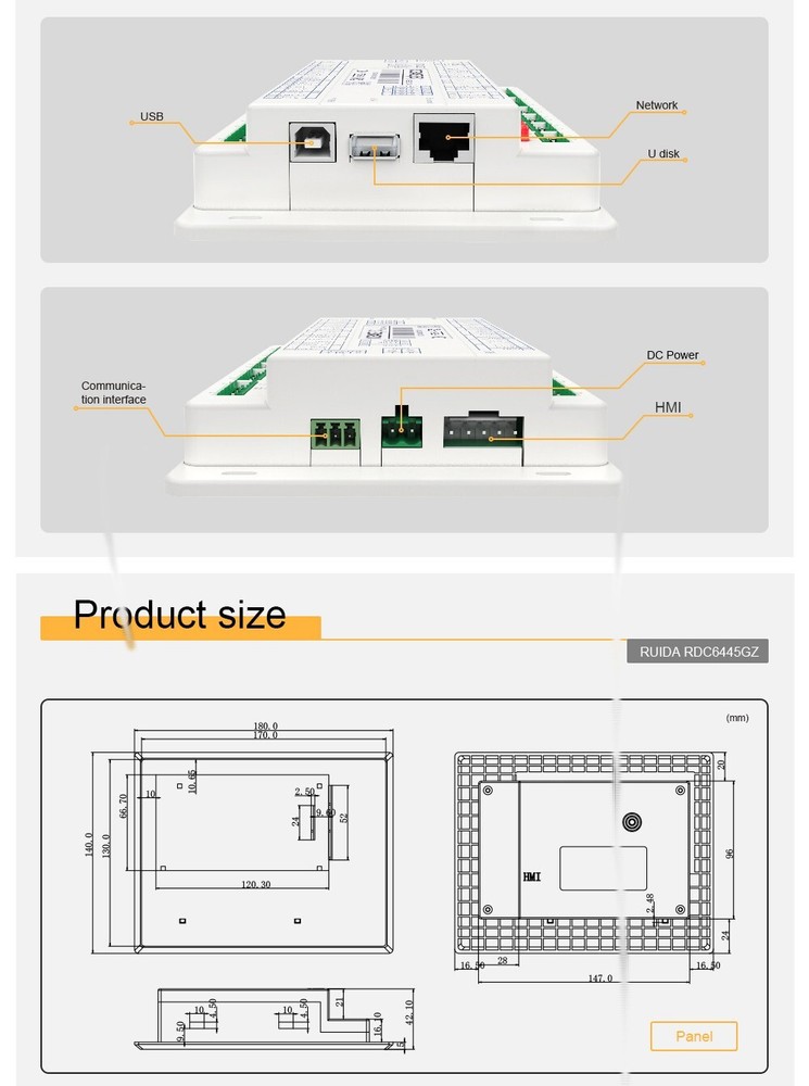 For Cutting Engraving Machine Ruida RDC6445GZ Co2 Laser DSP Controller System