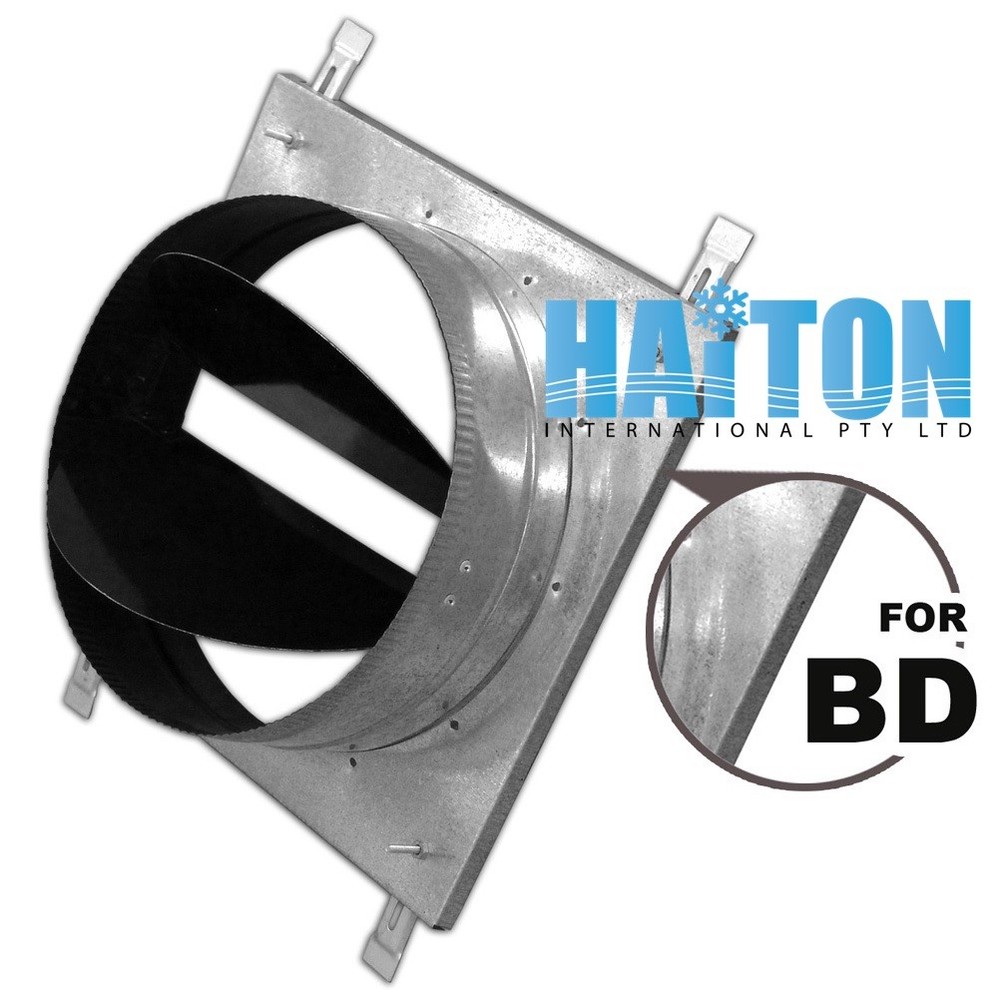 NECK ADAPTER FOR DUCT SQUARE CELILING AIR DIFFUSER Model: NA-BD-Y 150x150