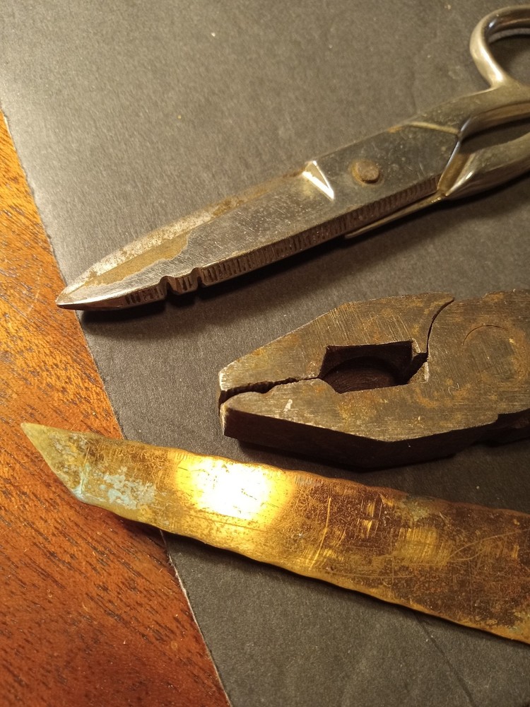vntage misc random tool lot red devil pliers wiss scissors letter opener utility