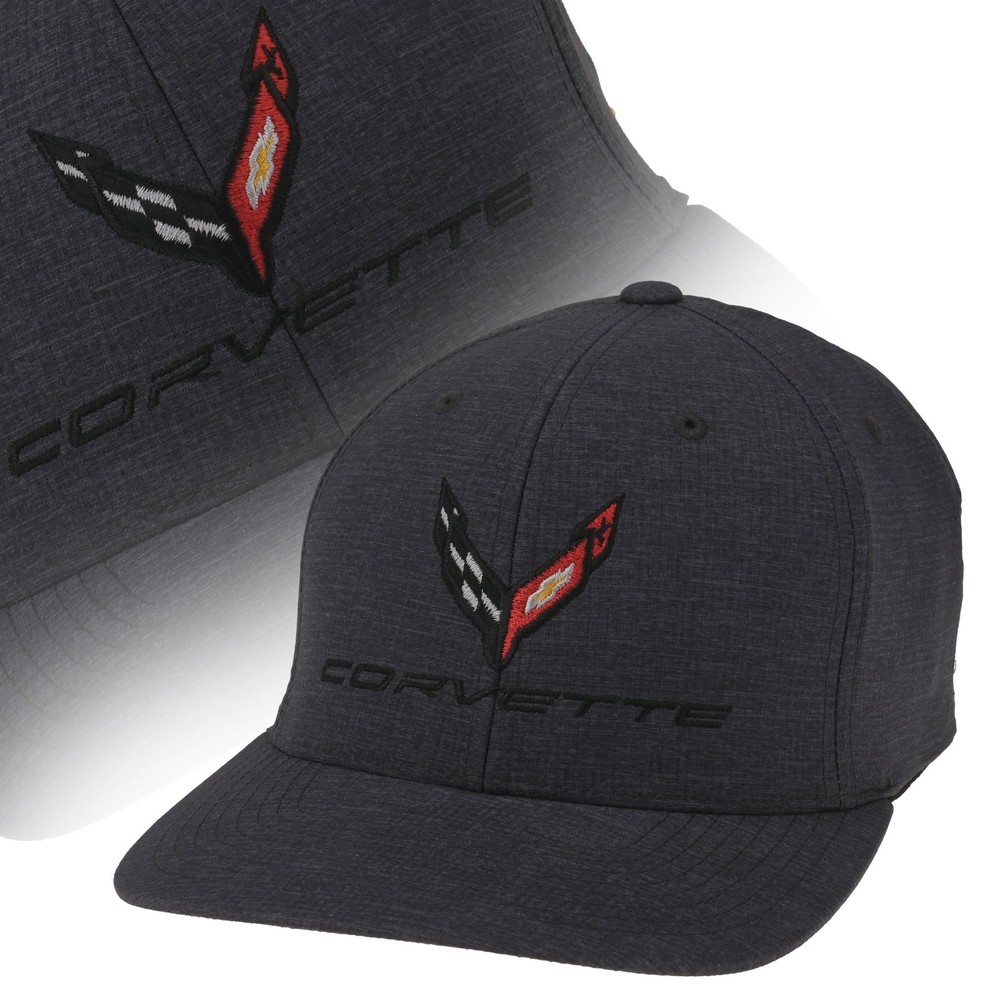 2020-2026 C8 Corvette Heather Gray Flex Fit Performance Snapback Hat