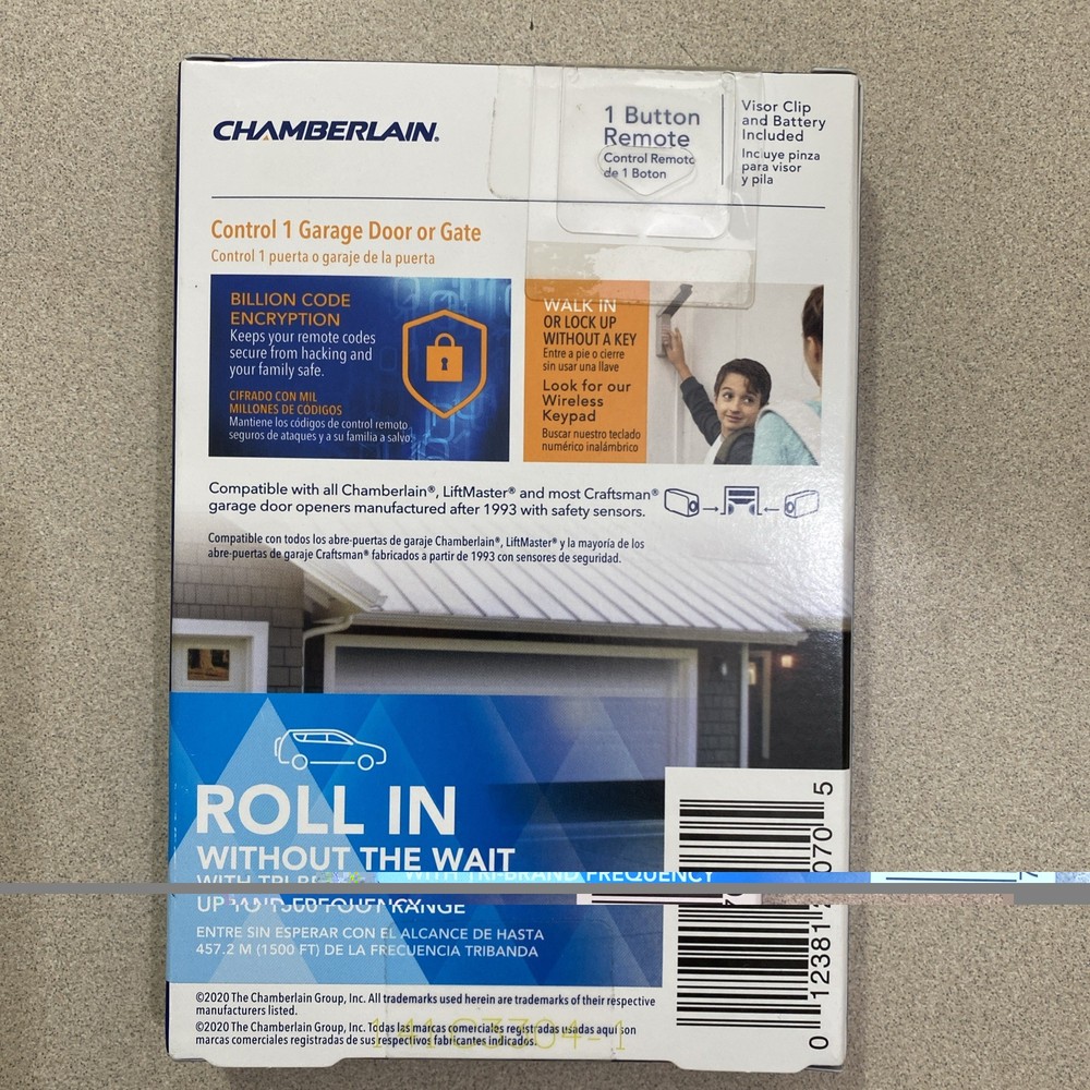 CHAMBERLAIN 1 Button Remote 950EV NEW