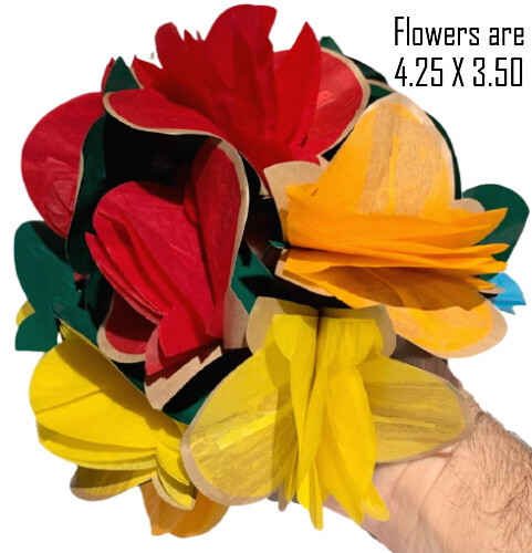 SPRING FLOWERS WITH STRINGS - 3.25 X 4.25