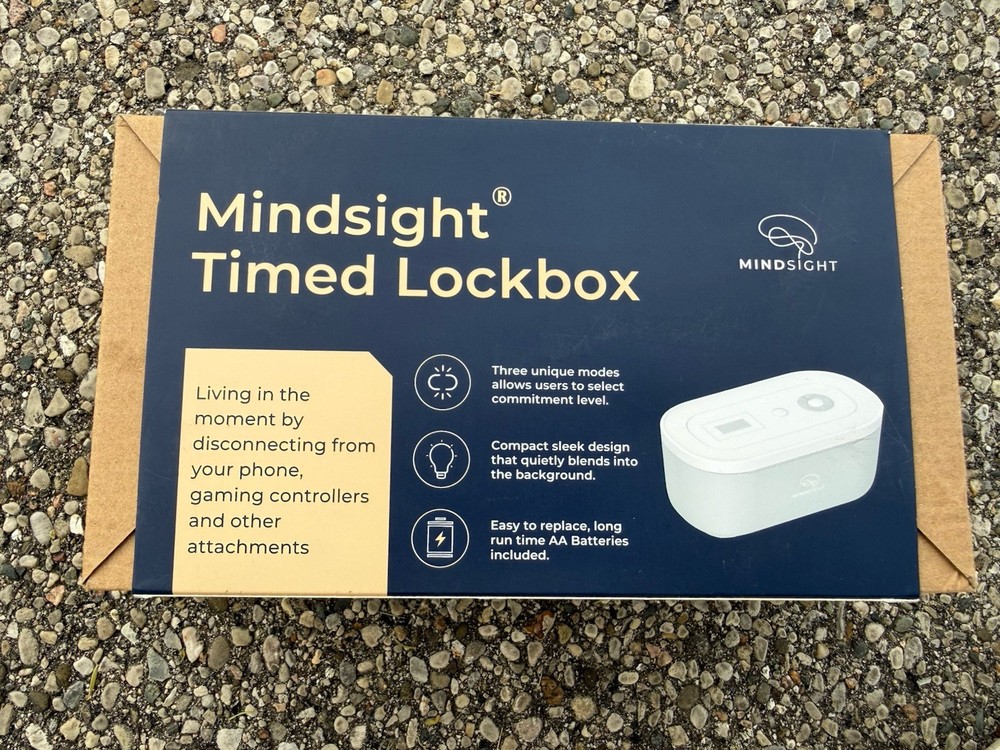 Mindsight Personal Timed Lock Box | Unplug from Phone and Other Distractions!