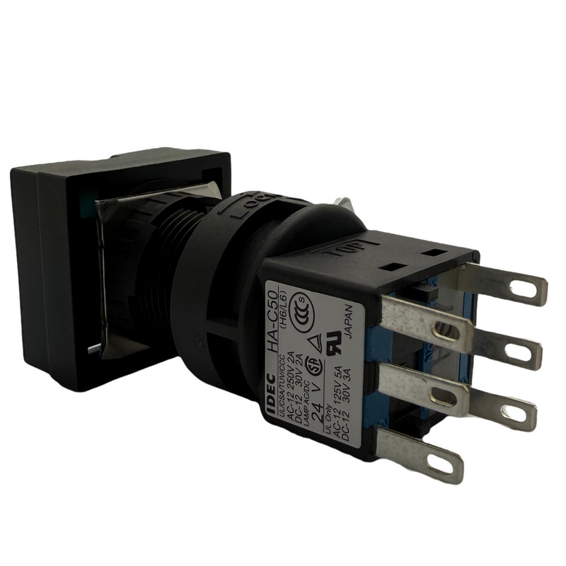 IDEC HA-C50 Square Lighted Button Switch 16MM 24V 1A1B