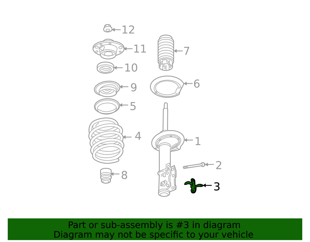 Genuine GM Strut Bracket 25951878